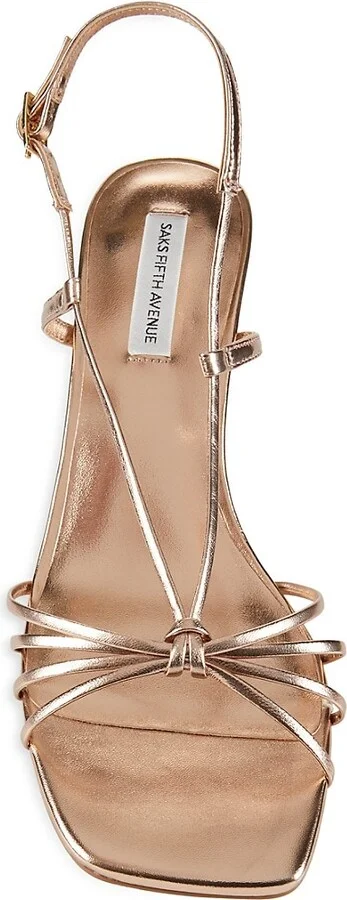 Aurora Leather Strappy Knot Sandals - Image 5