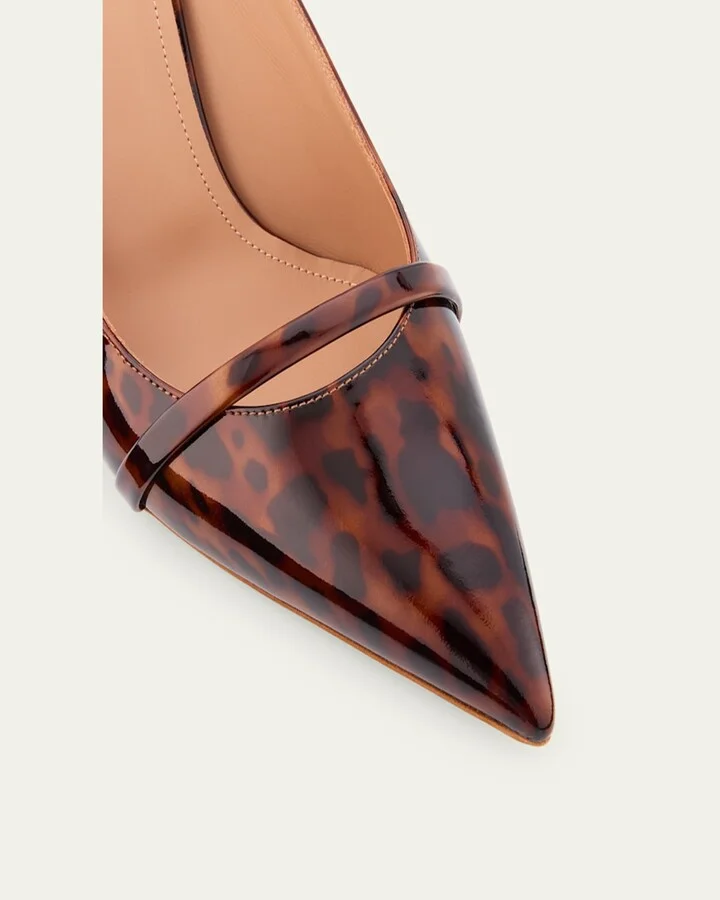 Aurora Leopard Patent Leather Mules - Image 3
