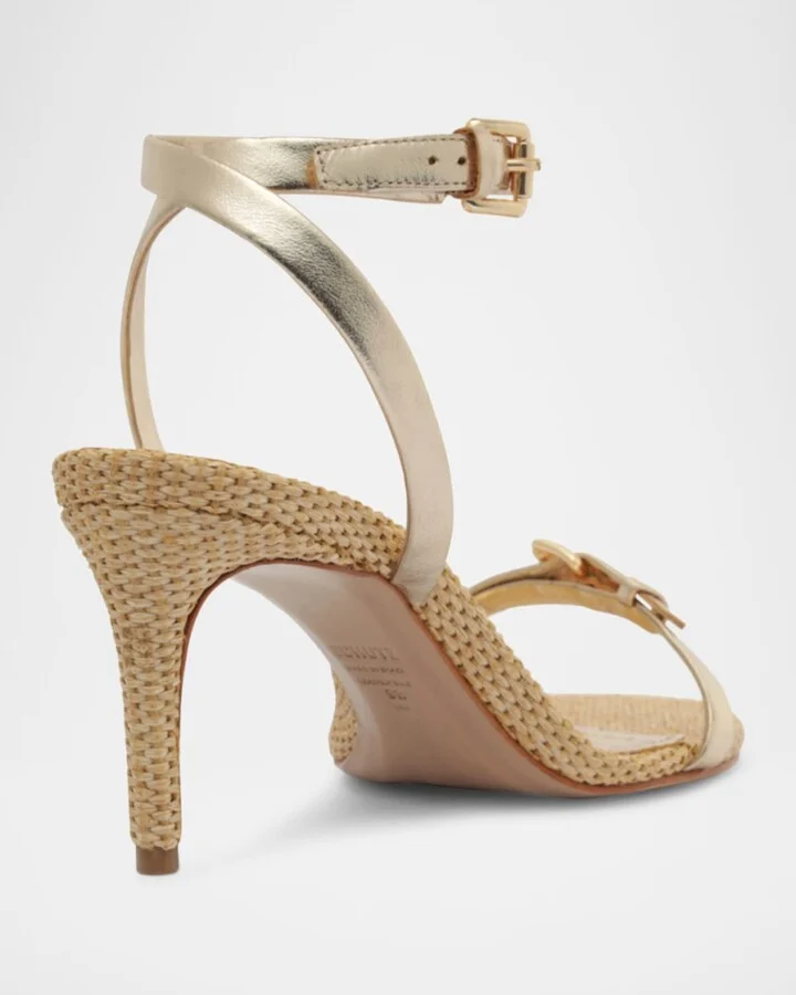 Aurora Metallic Ankle-Strap Sandals - Image 2