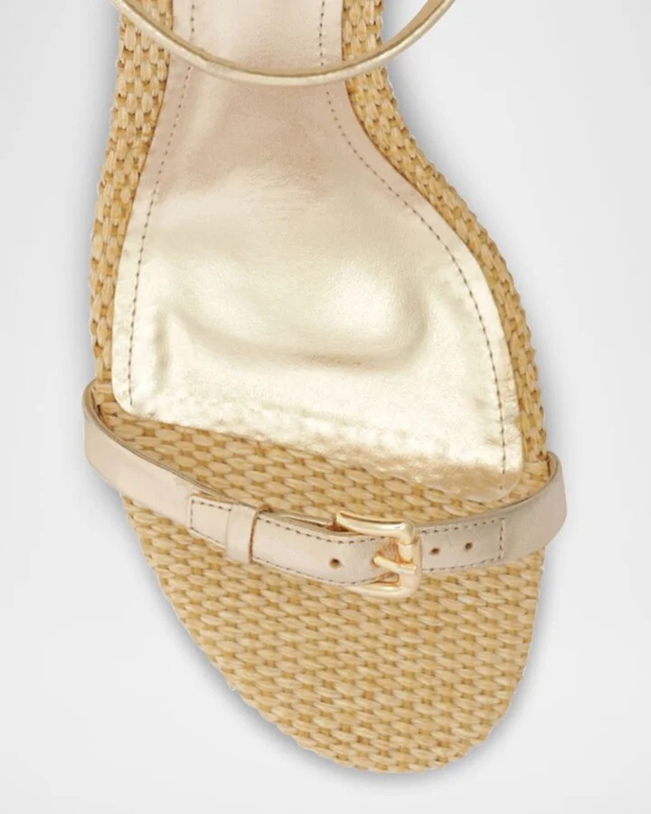 Aurora Metallic Ankle-Strap Sandals - Image 3