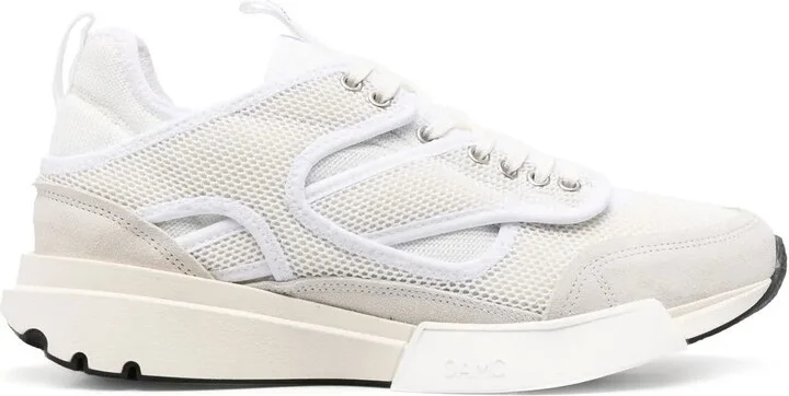 Aurora panelled low-top sneakers