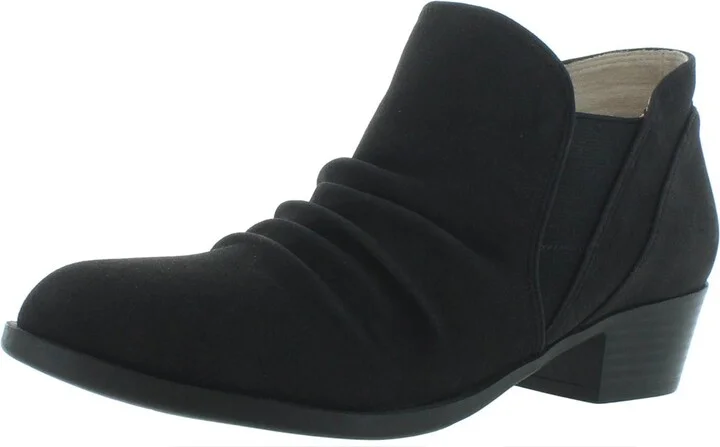 Aurora Womens Memory Foam Block Heel Ankle Boots