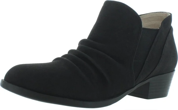 Aurora Womens Memory Foam Block Heel Ankle Boots