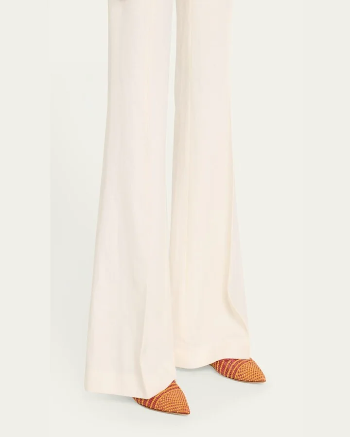Aurora Woven Leather Ballerina Flats - Image 2