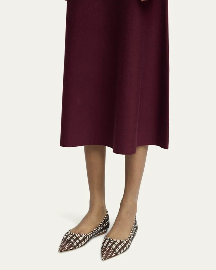 Aurora Woven Leather Ballerina Flats - Image 7