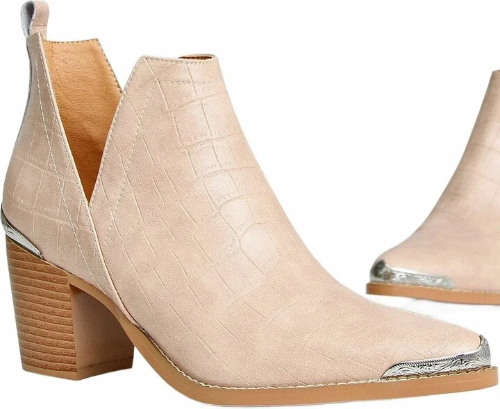 Austin Croc Embossed Ankle Boot - Image 3