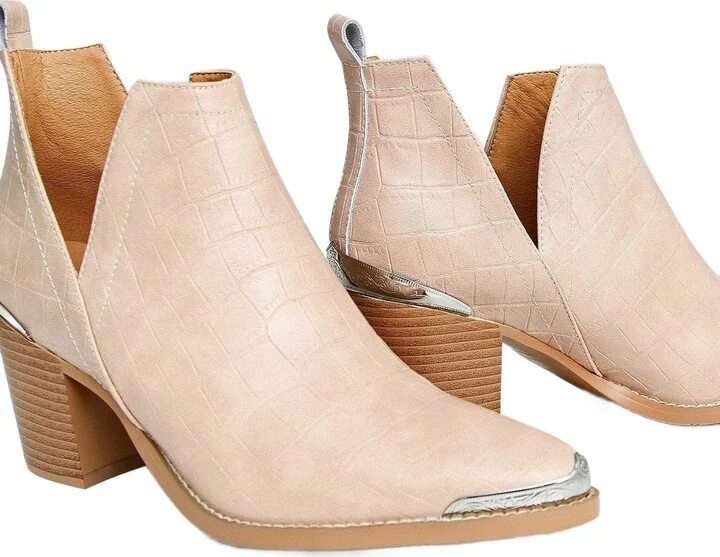 Austin Croc Embossed Ankle Boot - Image 4