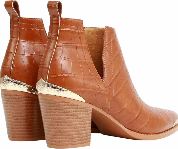 Austin Croc Embossed Ankle Boot - Image 6