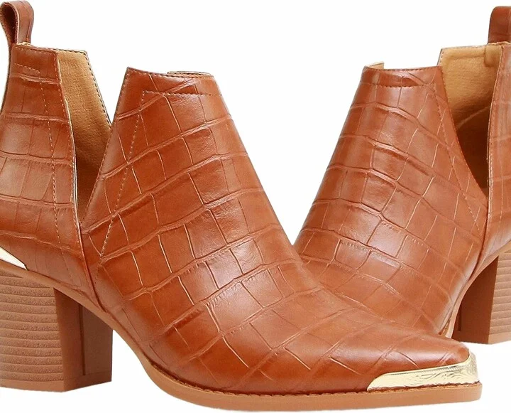 Austin Croc Embossed Ankle Boot - Image 7