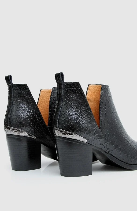 Austin Croc Embossed Ankle Boot - Image 11
