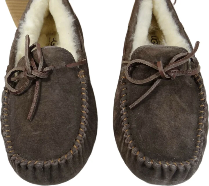 Australia Dakota Shearling Expresso Brown Slipper Moccasins - Image 2