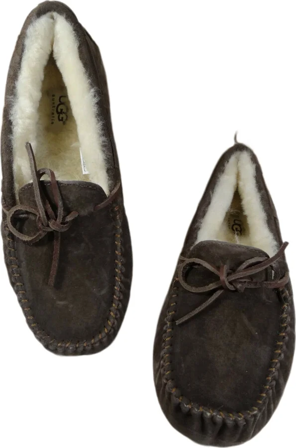Australia Dakota Shearling Expresso Brown Slipper Moccasins - Image 4