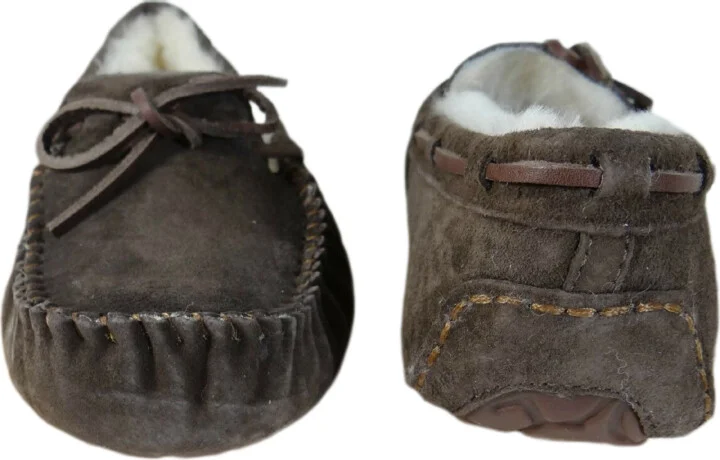 Australia Dakota Shearling Expresso Brown Slipper Moccasins - Image 5