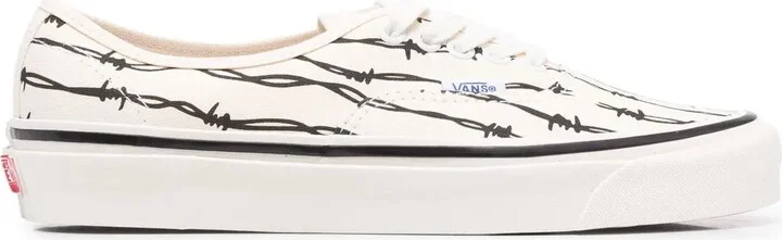 Authentic 44 barbed wire-print sneakers