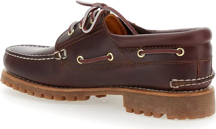 'authentic' Brown Loafers With Embossed Logo On The Side In Leather Man - Image 3