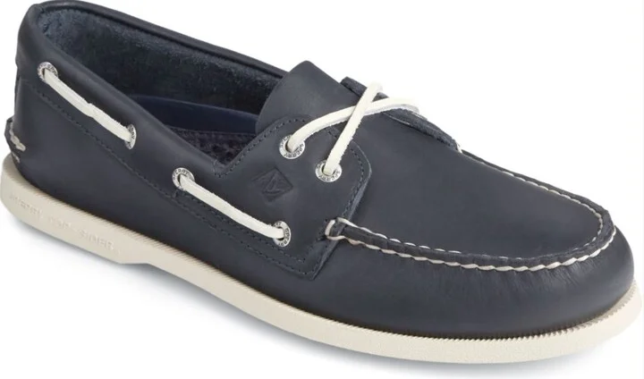 Navy Leather Smooth