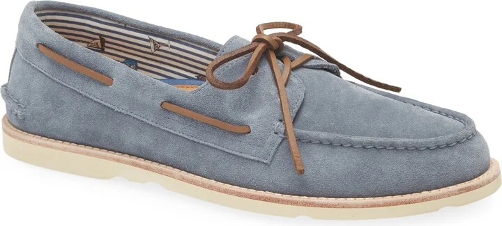 Soft Blue Leather Suede