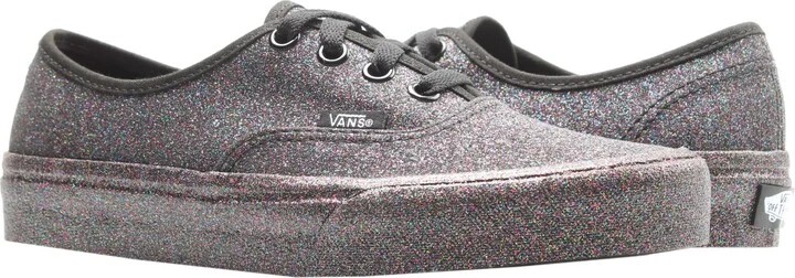 Authentic Rainbow Glitter Black/Black Low Top Sneakers VN0A38EMUKN1