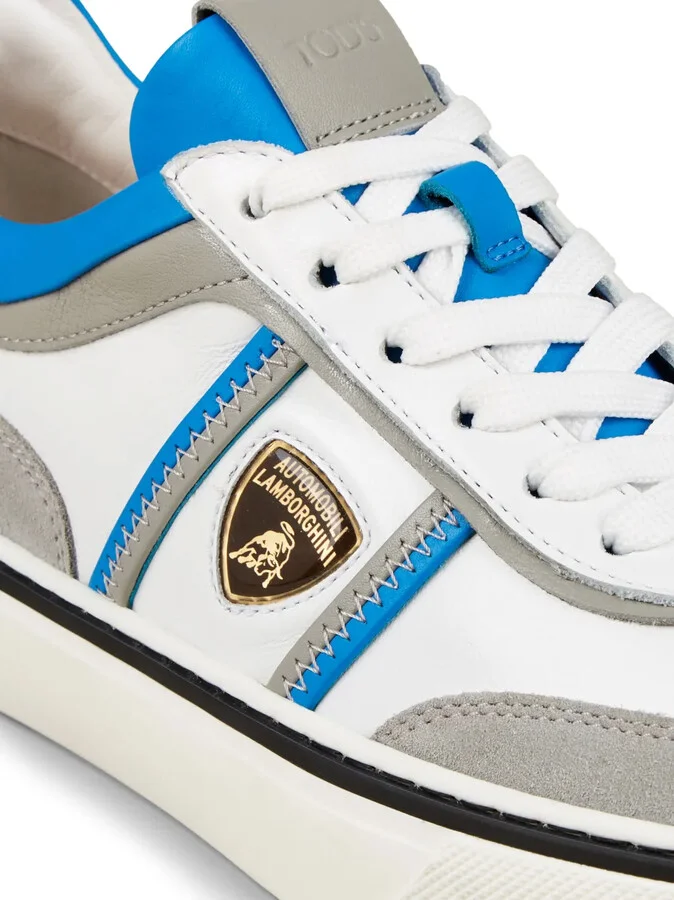 Automobili Lamborghini logo-debossed low-top sneakers - Image 5