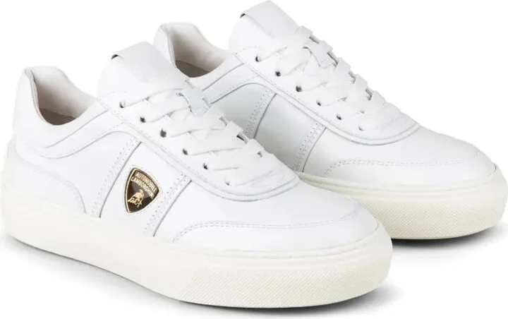 Automobili Lamborghini logo-debossed low-top sneakers - Image 2