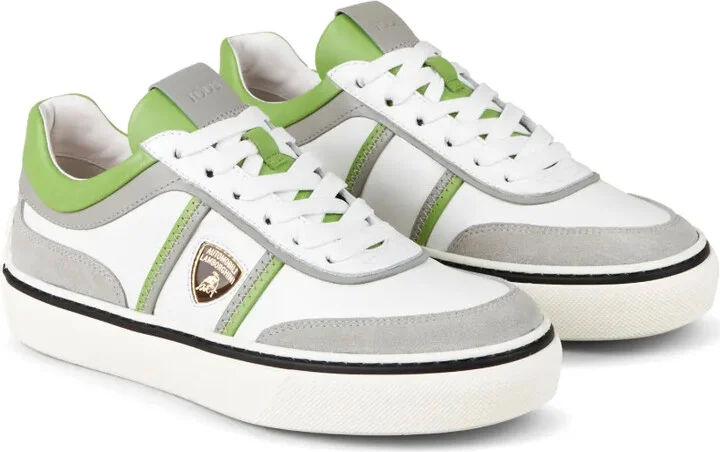 Automobili Lamborghini logo-debossed low-top sneakers - Image 2