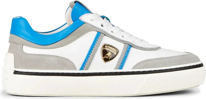 Automobili Lamborghini logo-debossed low-top sneakers