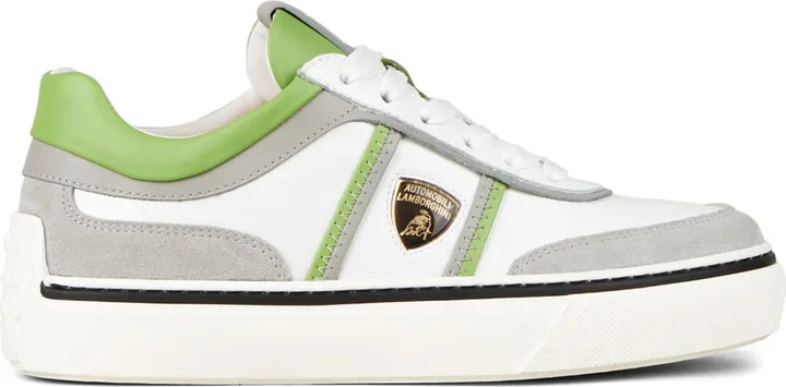 Automobili Lamborghini logo-debossed low-top sneakers