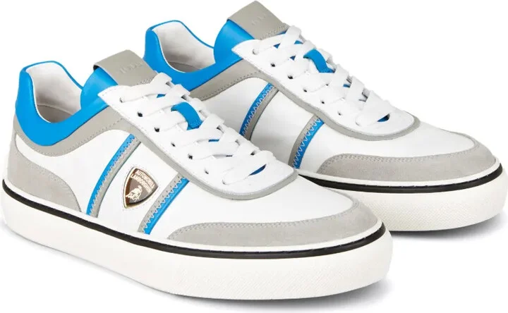Automobili Lamborghini panelled lace-up leather sneakers - Image 2