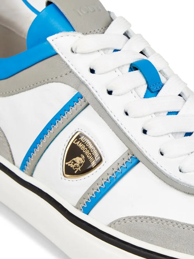 Automobili Lamborghini panelled lace-up leather sneakers - Image 5