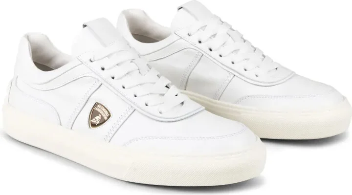 Automobili Lamborghini panelled lace-up leather sneakers - Image 2