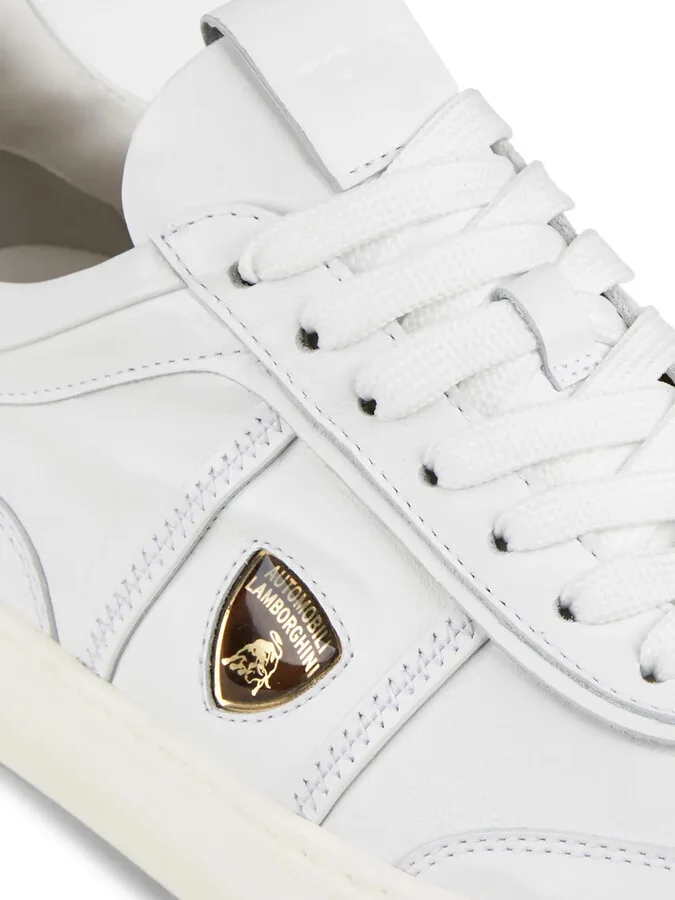 Automobili Lamborghini panelled lace-up leather sneakers - Image 5