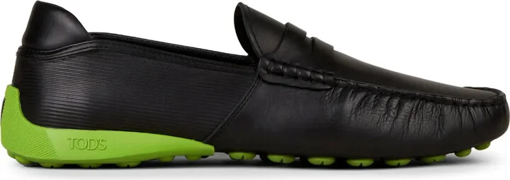 Automobili Lamborghini slip-on leather driving shoes