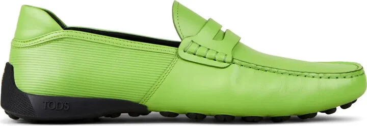 Automobili Lamborghini slip-on leather driving shoes