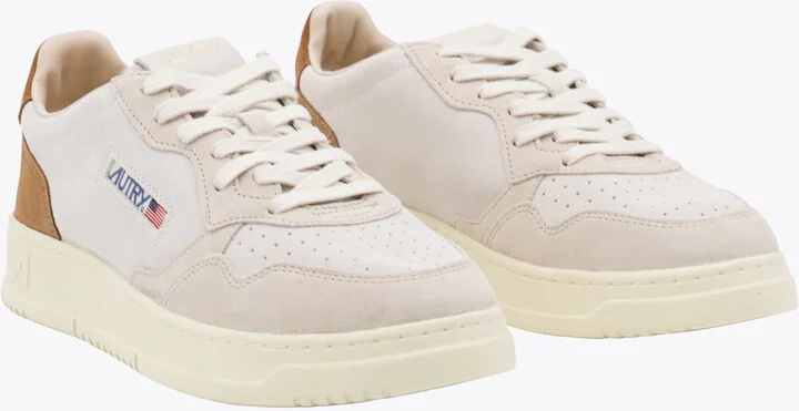 Autry Beige And Brown Leather Medalist Sneakers - Image 2