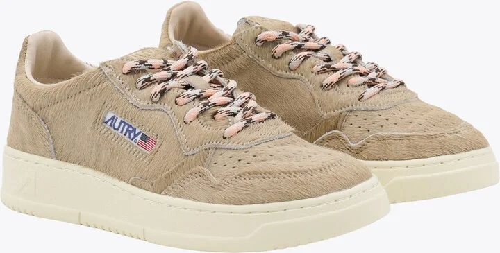 Autry Beige Leather Medalist Sneakers - Image 2