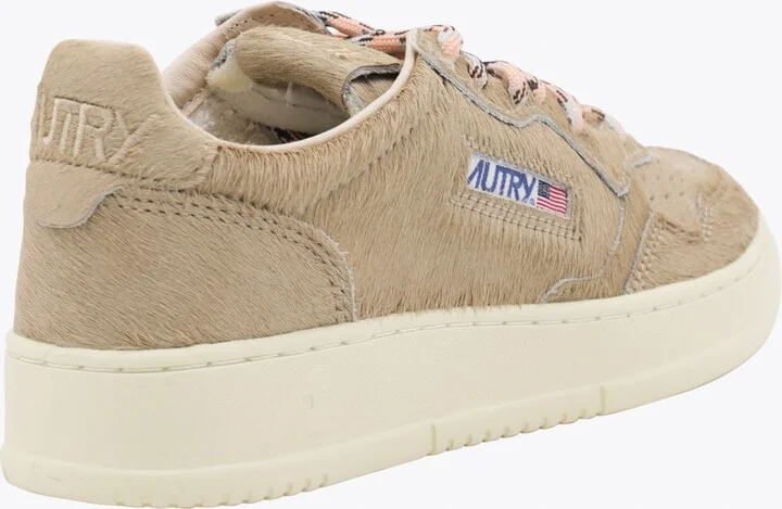 Autry Beige Leather Medalist Sneakers - Image 3