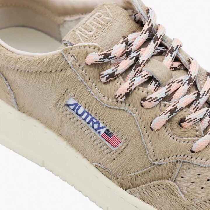 Autry Beige Leather Medalist Sneakers - Image 4