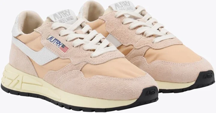 Autry Beige Leather Reelwind Sneakers - Image 2