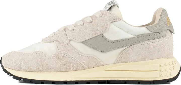 Autry Beige Nylon And Suede Reelwind Low Sneakers - Image 2
