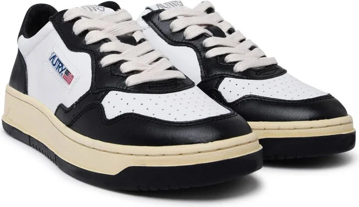 Autry Black And White Leather Medalist Sneakers - Image 2