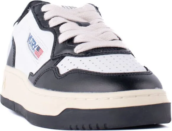 Autry Black And White Leather Sneakers - Image 2