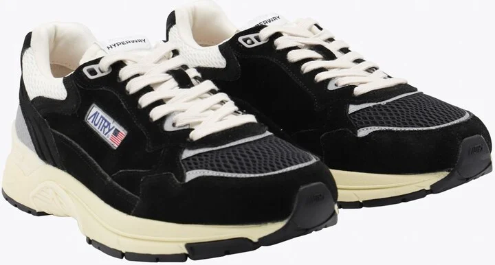Autry Black Leather Hyperway Sneakers - Image 2