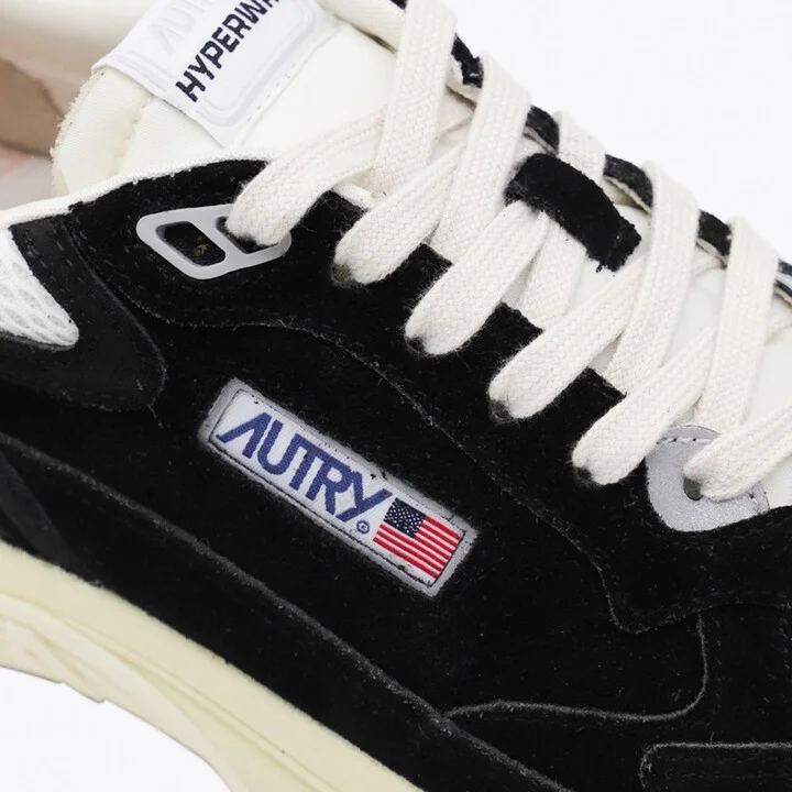 Autry Black Leather Hyperway Sneakers - Image 4