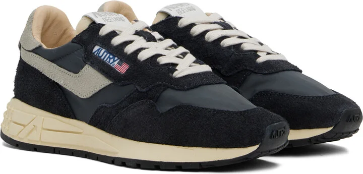 AUTRY Black Reelwind Low Sneakers - Image 4