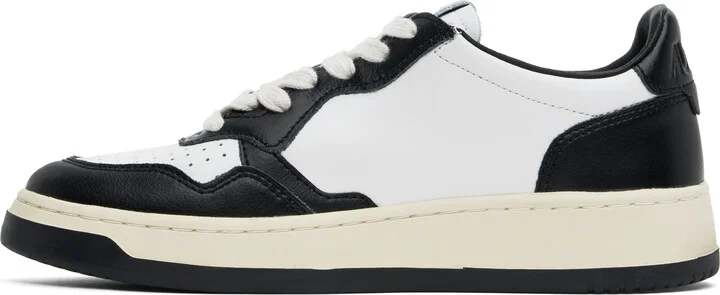 AUTRY Black & White Medalist Low Sneakers - Image 3