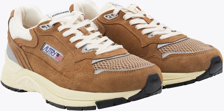 Autry Brown Leather Hyperway Sneakers - Image 2
