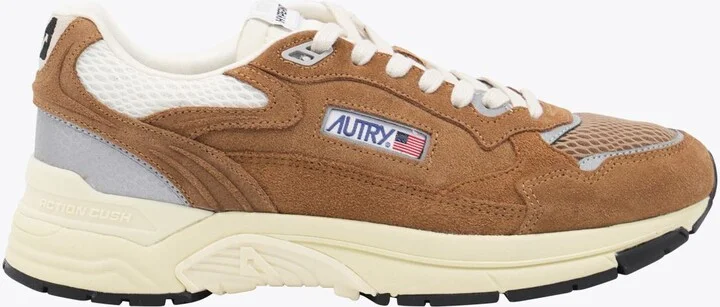 Autry Brown Leather Hyperway Sneakers