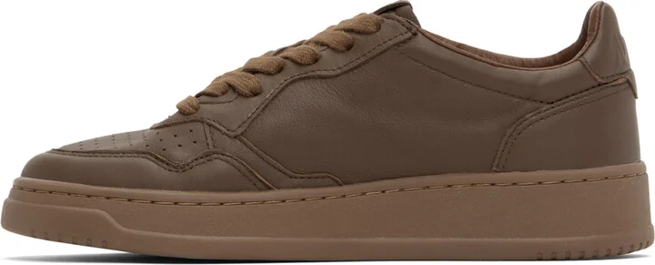 AUTRY Brown Medalist Low Sneakers - Image 3