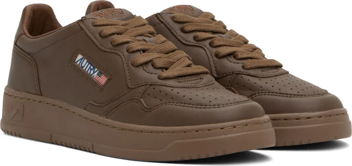 AUTRY Brown Medalist Low Sneakers - Image 4