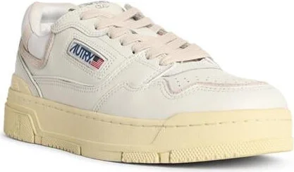 Autry 'Clc Low' White Leather And Suede Sneakers - Image 2